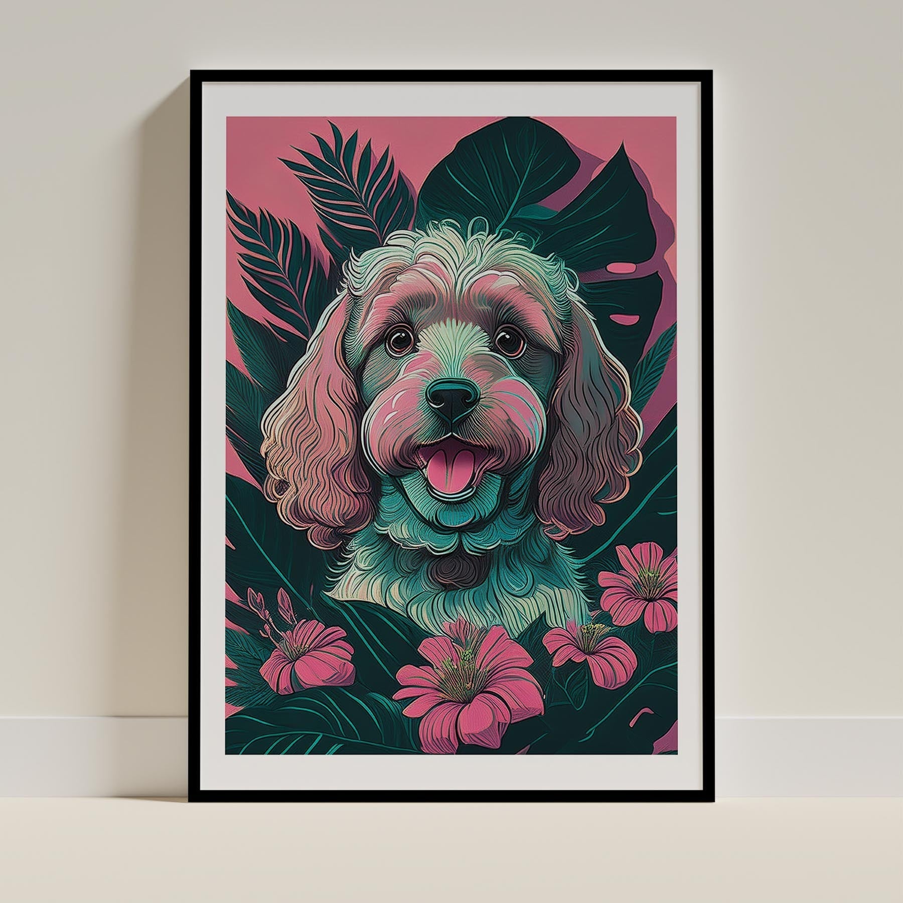 Cavoodle 2 Flowery Dog image 0