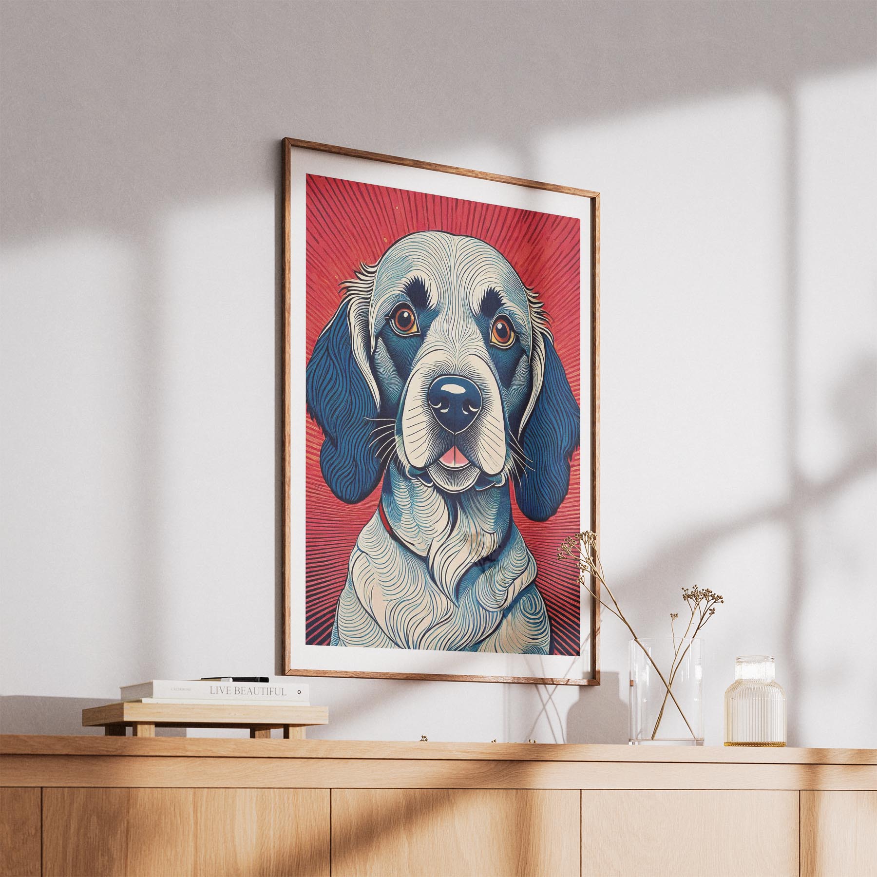 English Setter Hokusai Japanese Inspired Dog Series image 5